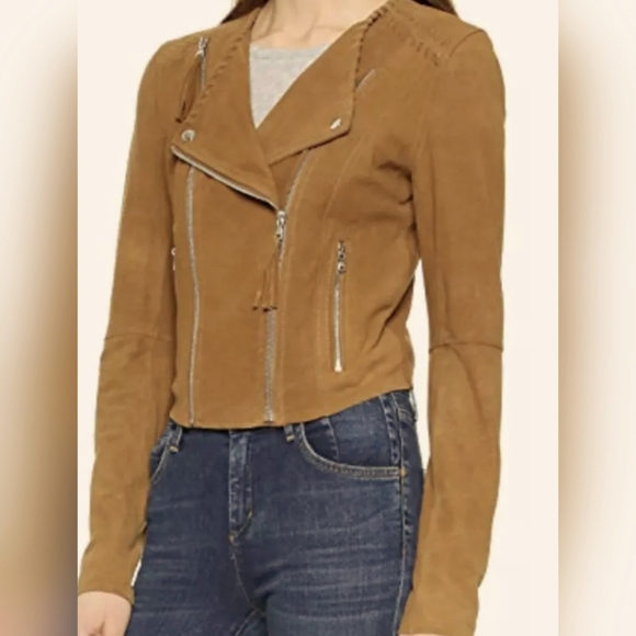 PAIGE Jackets & Blazers - PAIGE Tiana soft suede leather jacket. Size small excellent condition